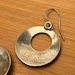 Vintage sterling silver hoop earrings — view 6 of 10
