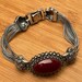 Art deco sterling silver bracelet — view 2 of 10