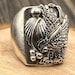 Vintage sterling silver signet ring — view 2 of 20