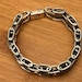 Vintage brass bracelet, mexico hallmark — view 3 of 17