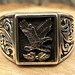 Vintage sterling silver signet ring — view 10 of 17