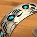 Vintage Pfarlene Spencer sterling silver cuff, Pfarlene Spencer hallmark — view 15 of 17