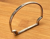 Authentic Monica Vinader Sterling Silver Signature Bangle | 7 Inch Modern Designer Cuff | Stacking Bracelet