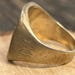 Antique sterling silver signet ring — view 7 of 16