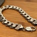 Vintage sterling silver bracelet, italy hallmark — view 3 of 10