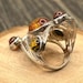 Art nouveau sterling silver ring — view 4 of 10