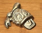Vintage Taxco Silver Disney Donald Duck Brooch - Mexican Folk Art Jewelry