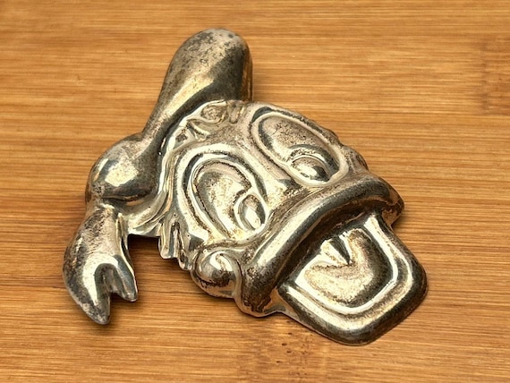 Vintage Taxco Silver Disney Donald Duck Brooch - Mexican Folk Art Jewelry