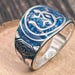 Vintage sterling silver signet ring — view 15 of 17
