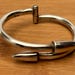 Vintage sterling silver bangle — view 19 of 20