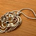 Art nouveau sterling silver pendant — view 3 of 10