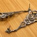 Art deco sterling silver drop earrings — view 16 of 20