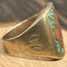 Antique sterling silver signet ring — view 4 of 16