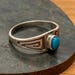 Julius Burbank sterling silver ring, Julius Burbank hallmark — view 6 of 8