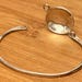 Vintage Phyllis Woods sterling silver bangle, woods hallmark — view 6 of 8