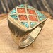 Antique sterling silver signet ring — view 10 of 16