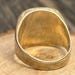 Antique sterling silver signet ring — view 12 of 16