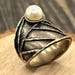 Art nouveau sterling silver ring — view 1 of 9