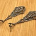 Art deco sterling silver drop earrings — view 6 of 20