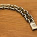 Vintage brass bracelet, mexico hallmark — view 14 of 17