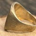 Antique sterling silver signet ring — view 6 of 16
