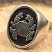Vintage sterling silver signet ring — view 2 of 10