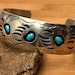 Vintage Pfarlene Spencer sterling silver cuff, Pfarlene Spencer hallmark — view 1 of 17