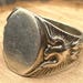 1920s sterling silver signet ring — view 5 of 8
