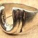 Vintage sterling silver ring, mexico hallmark — view 7 of 10