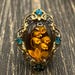 Art nouveau sterling silver ring — view 2 of 15