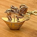 Vintage sterling silver pendant, italy hallmark — view 2 of 5