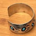 Vintage Pfarlene Spencer sterling silver cuff, Pfarlene Spencer hallmark — view 5 of 17