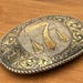 Vintage sterling silver belt buckle — view 3 of 10