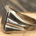 Vintage sterling silver signet ring — view 9 of 17