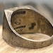Vintage sterling silver signet ring — view 9 of 18