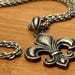 Antique sterling silver pendant — view 5 of 9