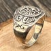 Vintage sterling silver signet ring — view 1 of 18
