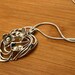 Art nouveau sterling silver pendant — view 8 of 10