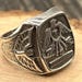 Vintage sterling silver signet ring — view 2 of 18
