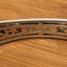 Art deco Belle Étoile sterling silver cuff, belle hallmark — view 8 of 10