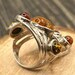 Art nouveau sterling silver ring — view 3 of 10