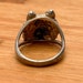 Vintage Ted Ott sterling silver ring, ott hallmark — view 4 of 5
