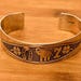 Vintage sterling silver cuff, mexico hallmark — view 4 of 10