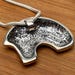 Vintage Carolyn Pollack sterling silver pendant, made in italy hallmark — view 2 of 6