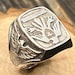 Vintage sterling silver signet ring — view 13 of 18