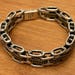 Vintage brass bracelet, mexico hallmark — view 2 of 17