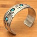 Vintage Pfarlene Spencer sterling silver cuff, Pfarlene Spencer hallmark — view 2 of 17