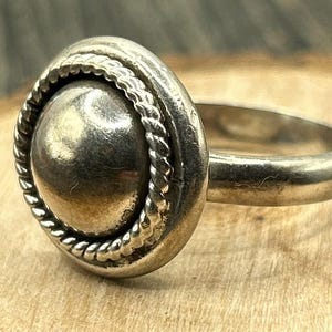 Mexican Modernist Silver Ring, Vintage Taxco Jewelry, Chunky Sterling Ring