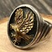 Vintage Ted Ott sterling silver signet ring, ott hallmark — view 7 of 15