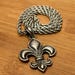 Antique sterling silver pendant — view 3 of 9